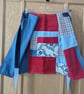 Apron - patchwork red, white, blue, 