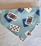 The Joker Dog Cat Bandana 100% Cotton No Tie, Over the Head Pet Accessory