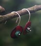 Red Copper Circles with Amazonite Bead - Image 7