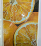 Oranges Fine Art Print, Vibrant Contemporary Fruit Still Life, A4 Mounted Art  - Image 2