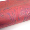 A3 Marbled paper sheet red copper fantasy pattern 