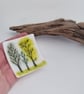 Small Handmade Tree Design Fused Glass Trinket Dish - Image 4