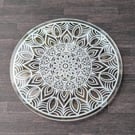Handmade Mandala Coaster - Laser Engraved Drink Mat - Boho Home Decor Gift - Set
