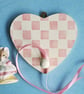 Heart Shaped Peg with Checkerboard - Image 1