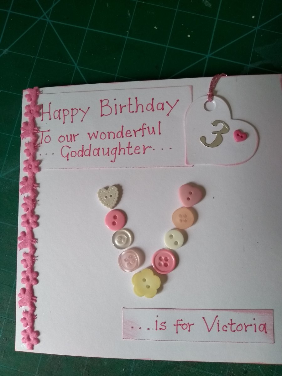 Birthday card for Goddaughter