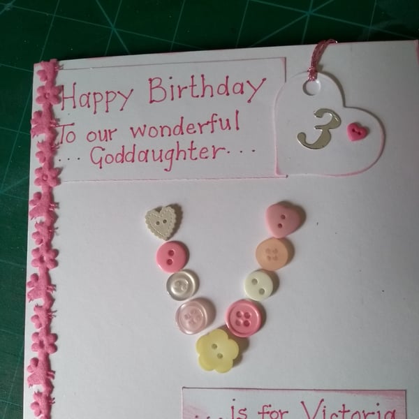 Birthday card for Goddaughter