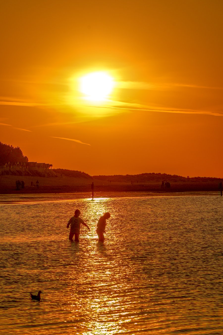 Coastal Photography Greetings Card - Wells-next-Sea Sunset - Blank Card