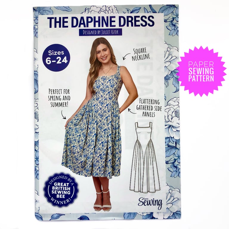 Paper Sewing Pattern, The Daphne Dress, New and Unopened (Code 013D)