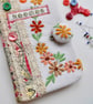 Sewing needle case with Liberty lawn Ianthe and reclaimed embroidery  - Image 2