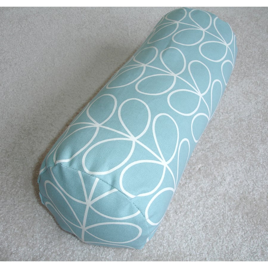 Bolster Cushion Cover 18"x8" Duck Egg Round Cylinder Neck Roll Pillow Sham