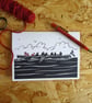 Gig Rowers Christmas Card - rowing, Cornish pilot gig, Cornwall, Xmas row - Image 5
