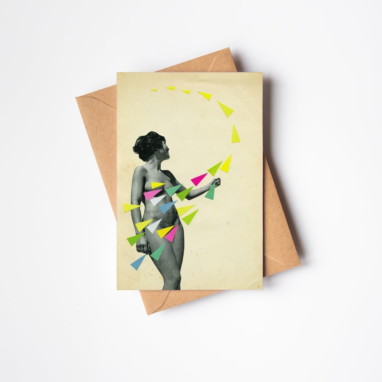 Female Portrait Card - She's a Whirlwind