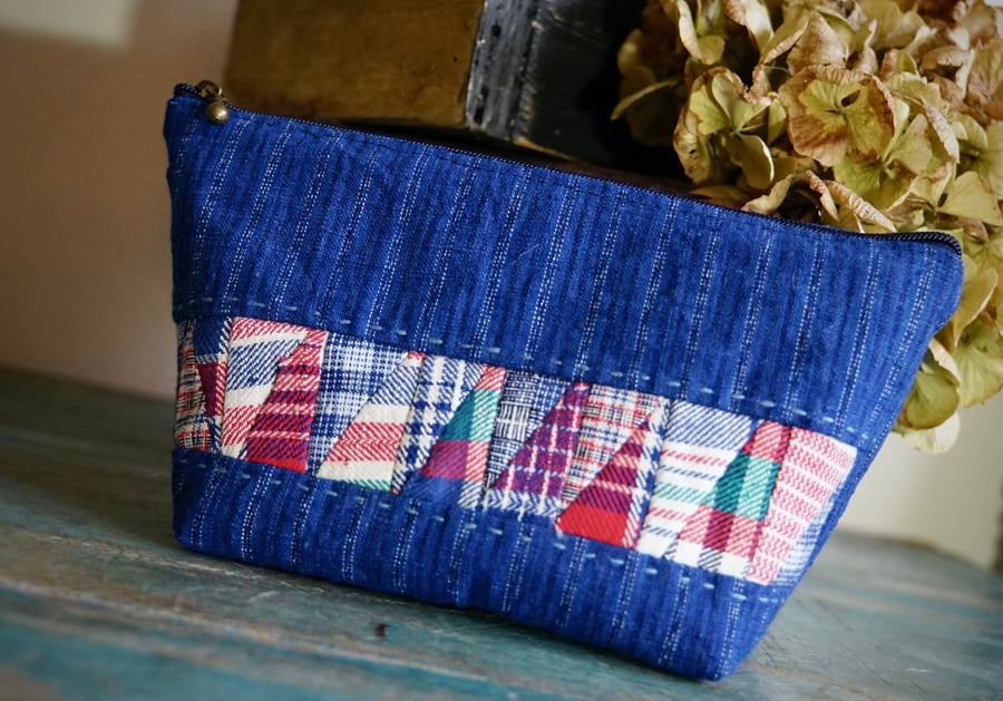 Fabric Makeup Bag, Cosmetics Bag, Zipper Pouch, Fabric Storage Basket