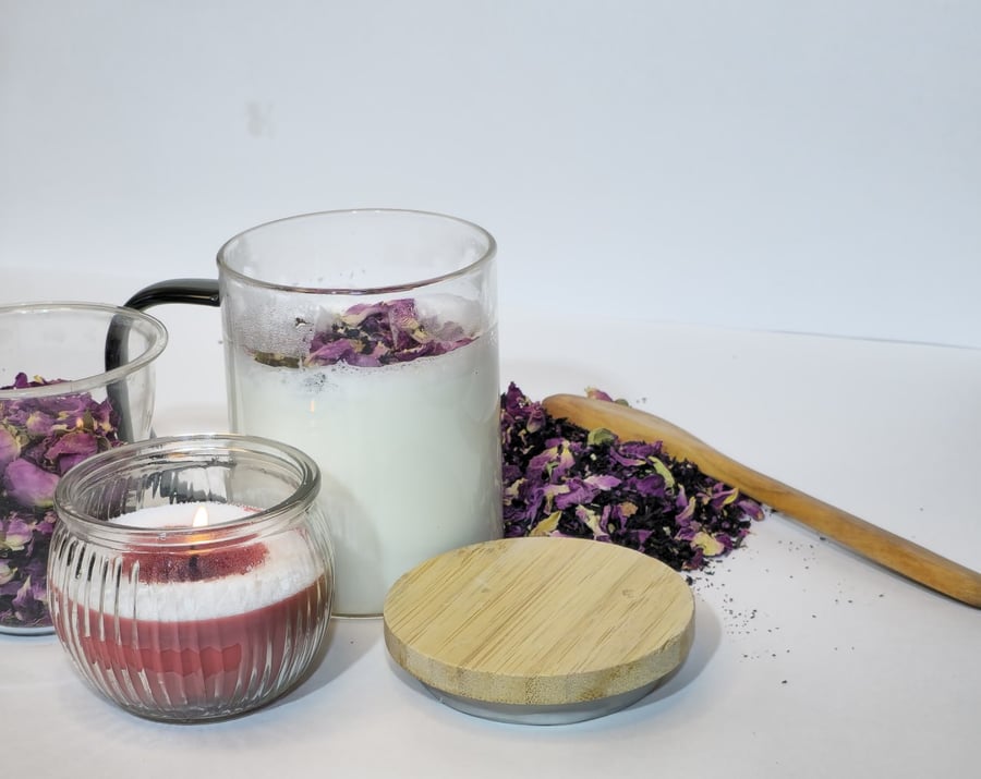 Wellness Tea Duo - Saffron Green Gunpowder & Vanilla Rose Latte Blend, Antioxid