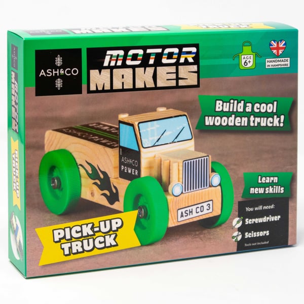 Pick-Up Truck Woodwork craft kit for kids 