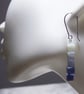 Blue Sky Sterling Silver Earrings featuring blue Opal Cube Beads - Image 3