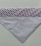 Over  the collar medium dog bandana, spotty fabric. - Image 2