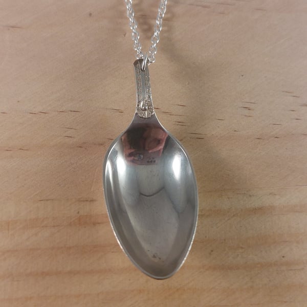 Upcycled Silver Plated Spoon Necklace (SPN102510)