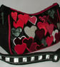 Queen of Hearts - Red, black and White heart handbag - Image 3