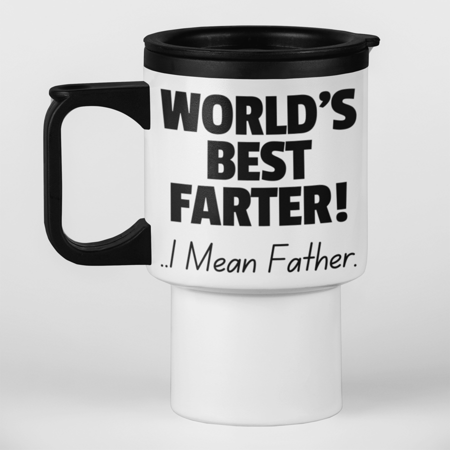 World's Best Farter Travel Mug - Funny Fathers Dad  travel mug Gift