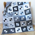 Fleece backed Patchwork Quilt