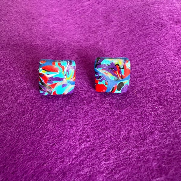 Handmade Polymer Clay Earrings – Colourful, Lightweight & Unique