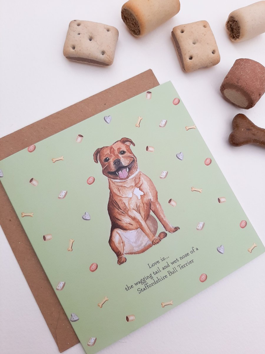 Staffordshire Bull Terrier Card
