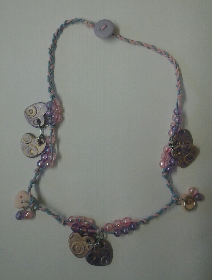 Heart and Bead Necklace