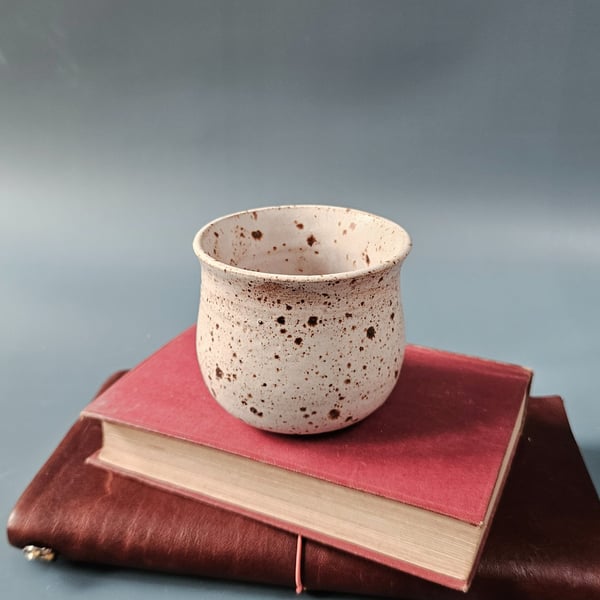 Handmade Handle-Less Ceramic Cup