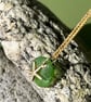 green seaglass and starfish gold filled necklace - Image 4