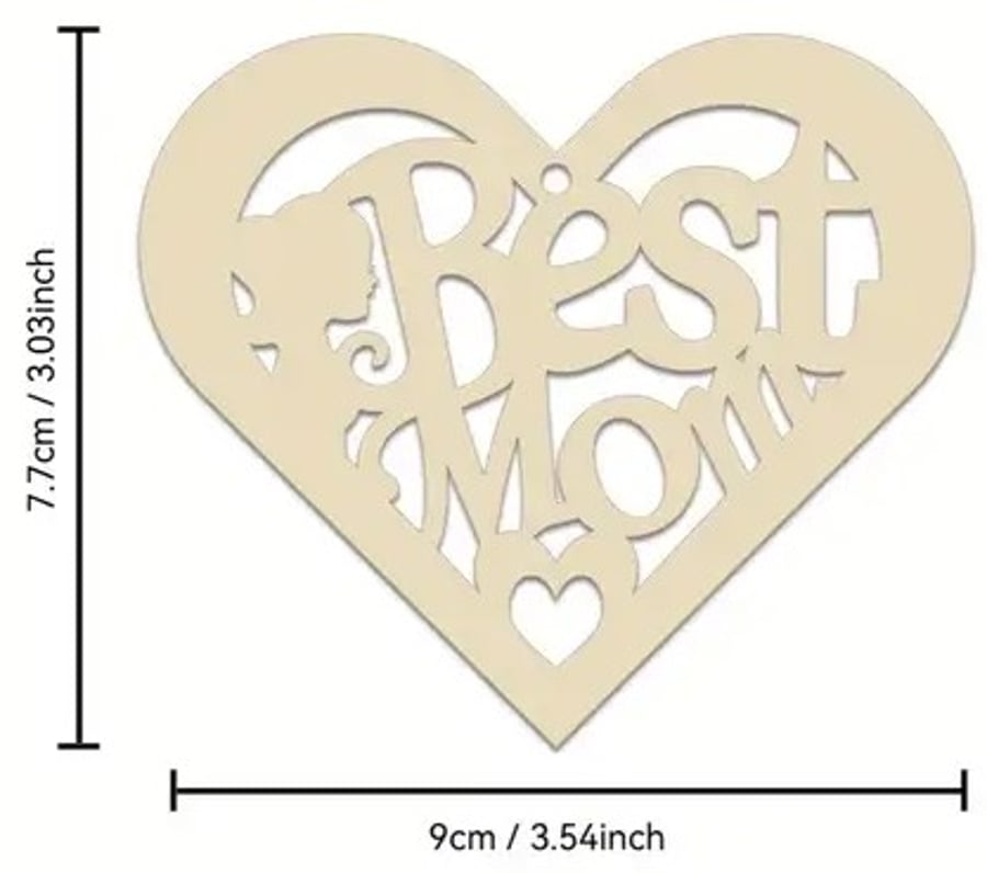  Family & Friends - Pack of 6 - Decorate in Your Own Style - Wooden Plaques