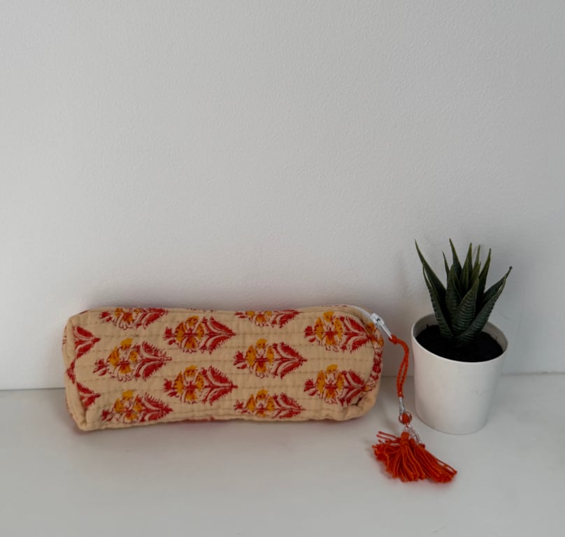 Handmade quilted Pencil Case
