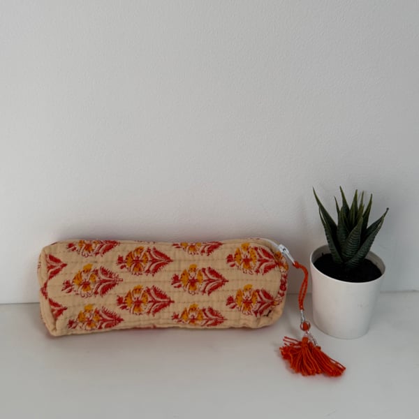 Handmade quilted Pencil Case
