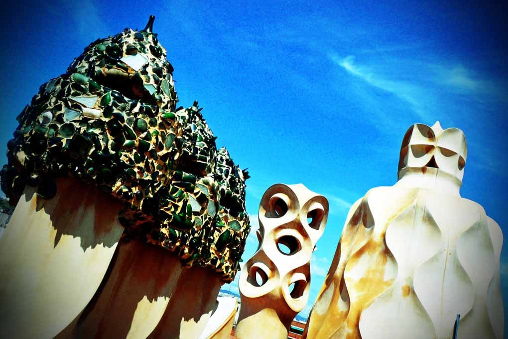 Casa Mila La Pedrera Barcelona Spain 18"x12" Print