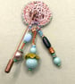 Dangly pin with vintage beads  - Image 7