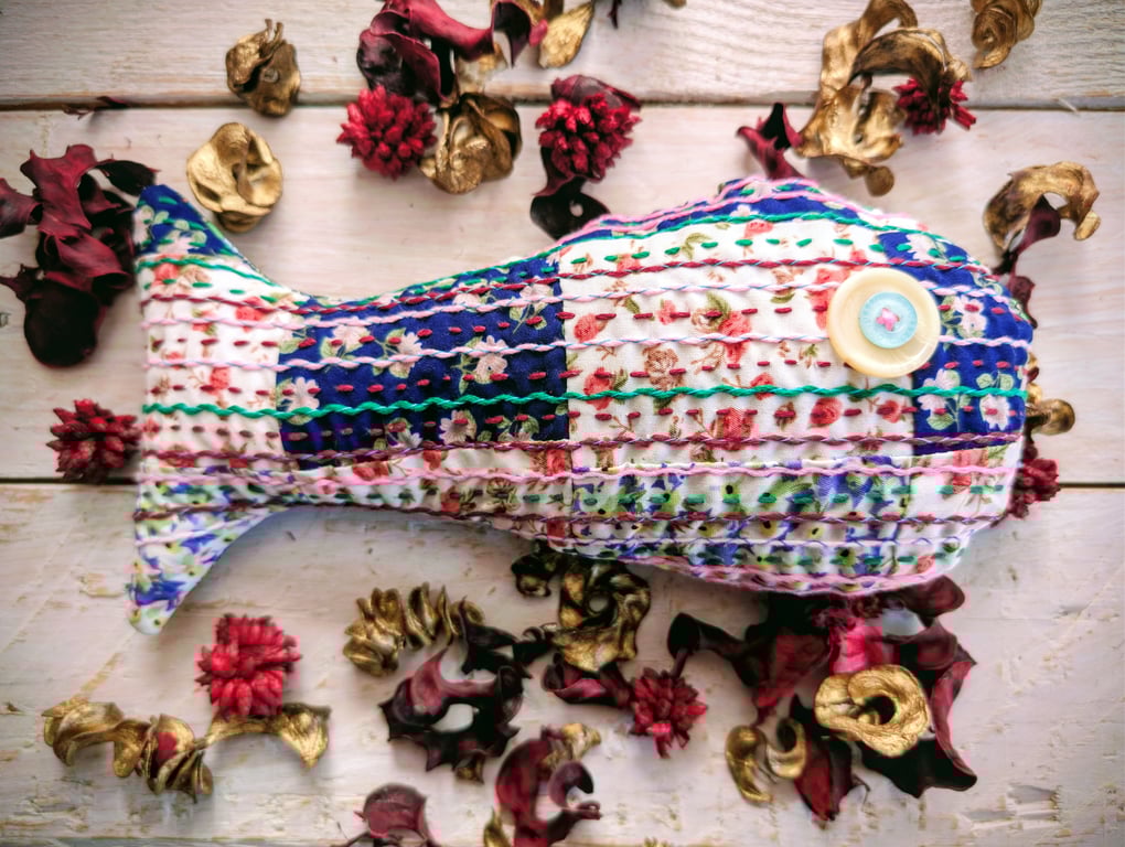Handmade Lavender Fish Sachet 