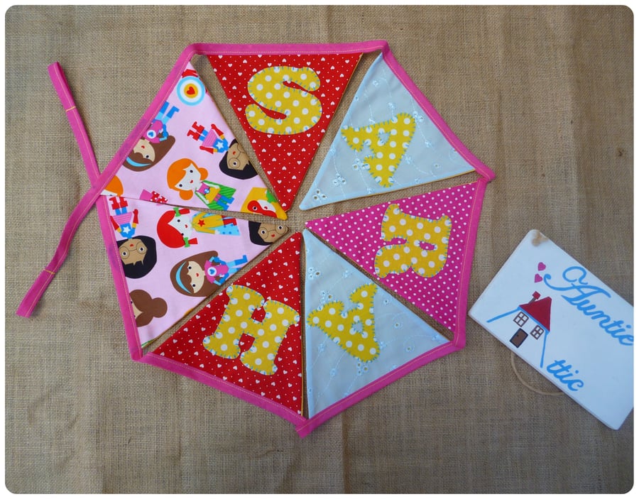 Personalised Supergirl Bunting (SKU00357)