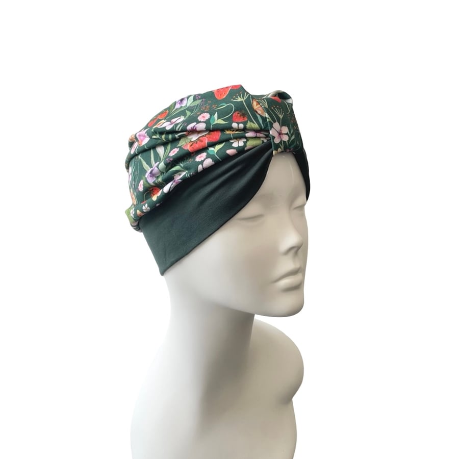 Soft Colourful Cotton Jersey Hair Turban Head Wrap Hat Prettied Head Scarf 