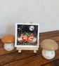 Whimsical Resting Foxes in Windy Night under the Moon Watercolour Print Artwork - Image 4