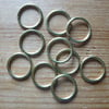 10 x 21mm Hollow Brass Rings for Traditional Dorset Button Making