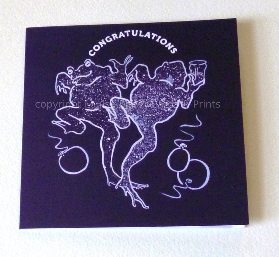 Congratulations Dancing Frogs