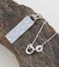 Silver leaf pendant necklace - Image 3