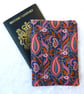 Liberty print passport pouch, Shabani Paisley design