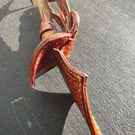Embossed leather letter opener