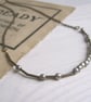 Customisable City Morse Code necklace - Manchester - mixed metals - Image 1