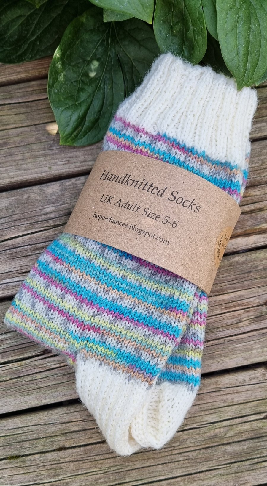 Handknitted Adult Socks - UK 5-6