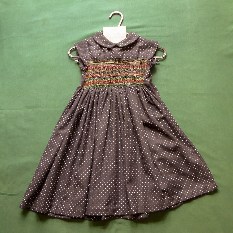 Smocked Dress size 3-4 years