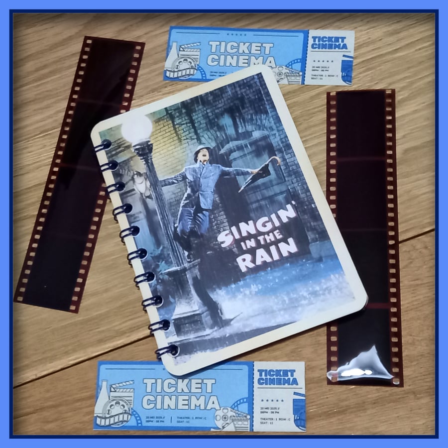  Singing in the Rain Notebook Movie Poster 