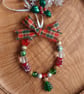 Beaded Ring Christmas Decoration with Christmas Tree - Image 2