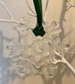 Large fused glass handmade snowflake - Image 2